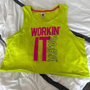 Zumba Workin’ It Instructor Crop Top Size S